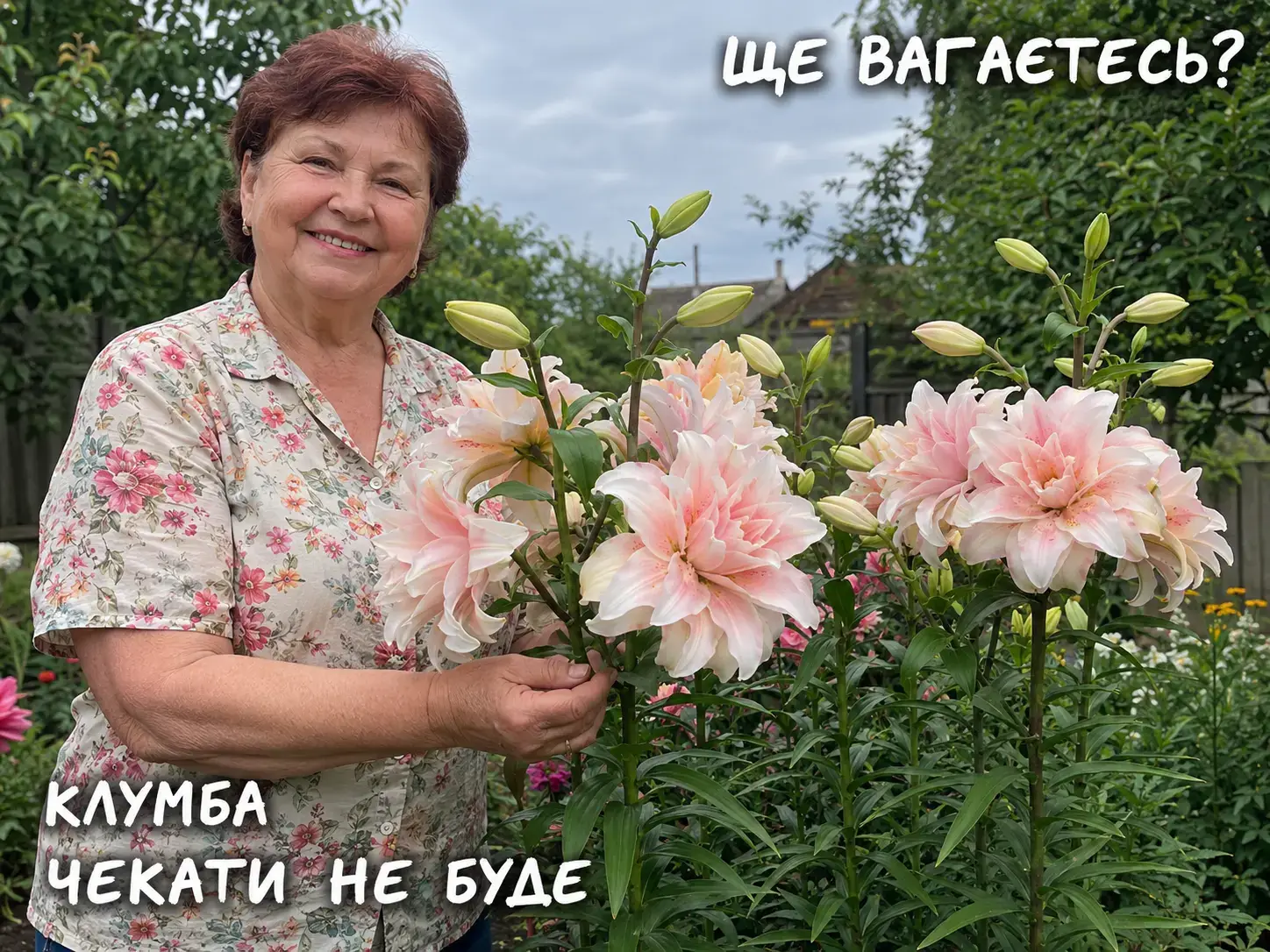 Піоновидна лілія Панянка — акція